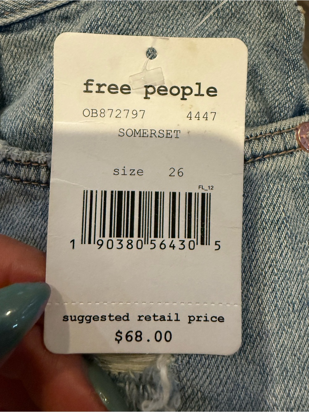 NWT $68 We The Free Somerset Shorts - Picture 2 of 3